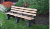 6 Ft. Recycled Plastic Bench With Back - Portable