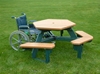 Picture of ADA Wheelchair Accessible Picnic Table -  Portable