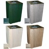 Picture of 40 Gallon Recycled Plastic Square Trash Receptacle