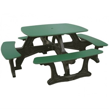Square Recycled Plastic Picnic Table