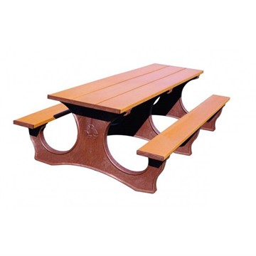 Recycled Plastic Easy Access Rectangular Picnic Table