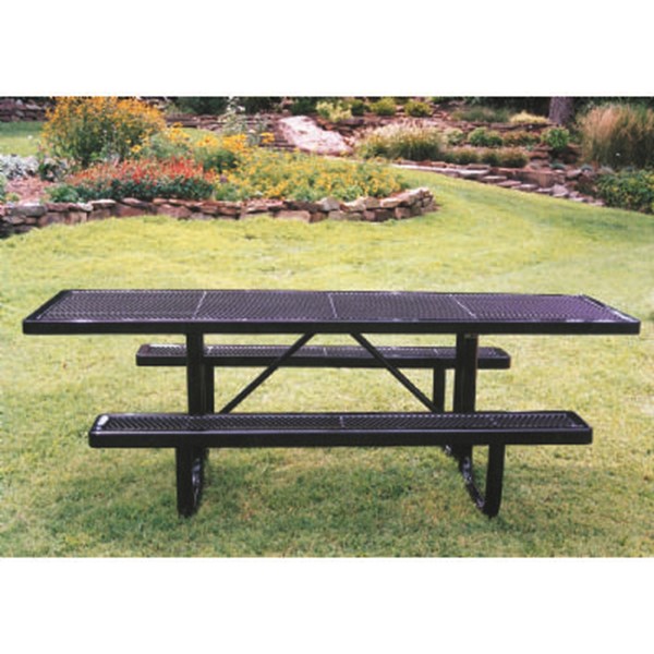 Picture of ADA Rectangular 8 ft. Thermoplastic Steel Picnic Table - Quick Ship - Ultra Leisure - Portable 
