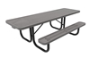 RHINO 8 Foot Perforated Metal Picnic Tables