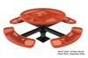 RHINO Round Picnic Tables Surface Mounted
