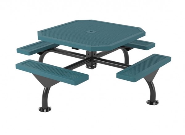 46 inch Octagonal Web Style Innovated Picnic Table - Portable or Surface Mount