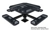 Octagonal Pedestal Picnic Table ELITE Series Surface Mount
