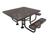 Perforated Universal Access ELITE Series Square Picnic Table