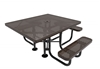 Perforated Universal Access RHINO Square Picnic Table