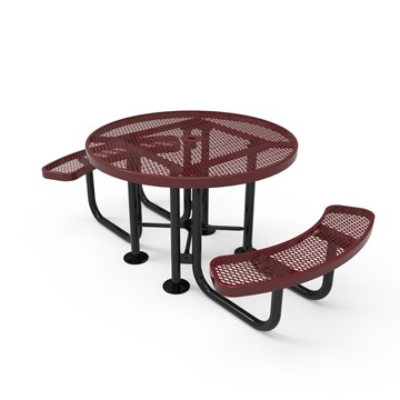ELITE Series ADA Round Picnic Table for Universal Access