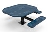 Octagonal Pedestal Picnic Table ELITE Series Surface Mount