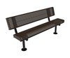 ELITE Series 6 Foot Rolled Edge Bench Perforated Metal - Surface Mount