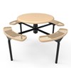 ELITE Series Nexus Solid Top Picnic Table with Expanded  Metal Seats
