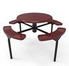 ELITE Series Nexus Solid Top Picnic Table with Perforated Metal Seats