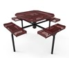Thermoplastic ELITE Series Nexus Picnic Table with Expanded Metal Seats