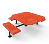 Thermoplastic ELITE Series Nexus Picnic Table with Perforated Metal Seats
