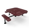 Thermoplastic ELITE Series Nexus Wheelchair Accessible Picnic Table with Perforated Metal Seats