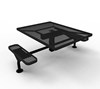 Thermoplastic ELITE Series Nexus Picnic Table with Expanded Metal Seatsv