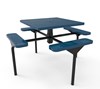 Thermoplastic ELITE Series Nexus Picnic Table with Perforated Metal Seats