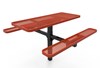 ELITE Series Single Pedestal 6 Foot Thermoplastic Steel Picnic Table