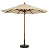 9 ft. Wooden Market Umbrella