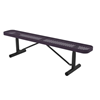 6 ft. Bench without Back - Thermoplastic Coated Steel - Perforated