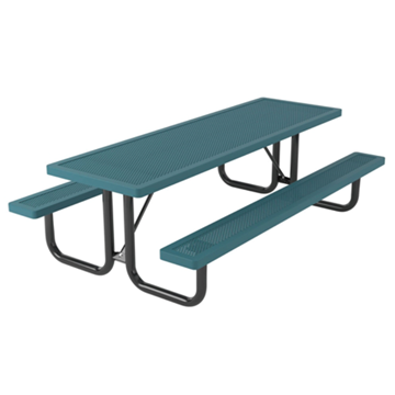 8 Ft. Rectangular Thermoplastic Steel Picnic Table