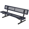 Child's 6 ft. Bench with Back - Thermoplastic Coated Steel