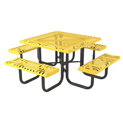 Square Picnic Table - Thermoplastic Metal