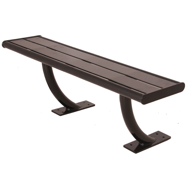 Acadia Powder Coated Steel Bench without Back