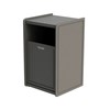 32-Gallon Side-Opening Plastic EarthCraft Trash Receptacle - 91 lbs.
