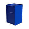 42-Gallon Top-Opening Plastic EarthCraft Recycling Receptacle - 91 lbs.