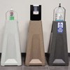 Recycled Plastic Universal Hand Sanitizing Stand - Adjustable Bracket or Touchless Mounting Plate