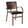 Aurora Dining Chair with Hexagonal Aluminum Frame for Outdoor Restaurants - 9 lbs.