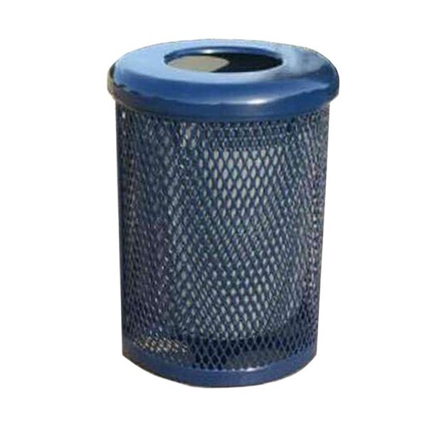 32 Gallon Perforated Trash Can with Flat Top