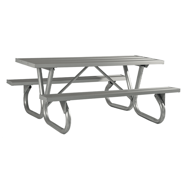 8 Ft Aluminum Picnic Table - Bolted Frame - Portable