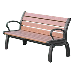 4 Ft. Recycled Plastic Bench - Portable