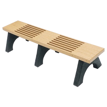 6 Ft. Recycled Plastic Bench Without Back