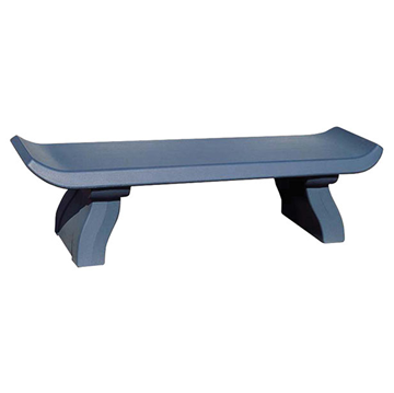 Picture of 6 Ft. Bench without Back - Curved Concrete - Portable