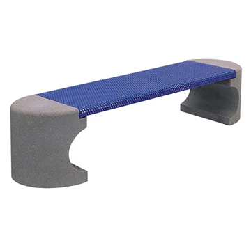 Picture of 81" Bench without Back - Sculpted Concrete and Metal Armor- Portable