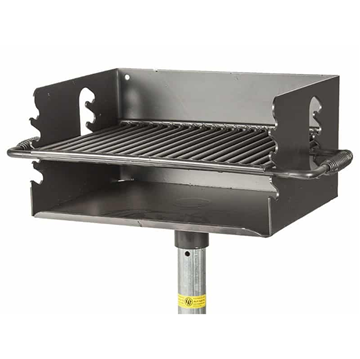  Flip Grate Park Grill - 300 Sq. Inch Cooking Surface - Inground Mount
