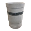 53-Gallon Hot Coal and Ash Concrete Receptacle - 610 lbs.