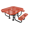 ELITE Series Octagonal Thermoplastic Wheelchair Accessible Picnic Table - Expanded Metal