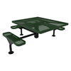 Thermoplastic ELITE Series Nexus Picnic Table with Expanded Metal Seats