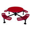 Thermoplastic ELITE Series Nexus Solid Top Picnic Table with Expanded Metal Seats