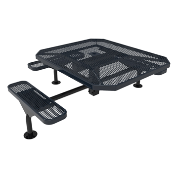 Thermoplastic ELITE Series Nexus Wheelchair Accessible Picnic Table with Expanded Metal Seats