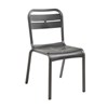 Cannes Stackable Armless Dining Chair with Commercial Frame - 8.5 lbs.