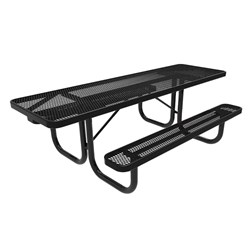 ADA ELITE Series 8 Foot Rectangular Thermoplastic Steel Picnic Table Dual Access