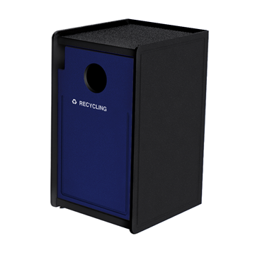 32-Gallon Side-Opening Plastic EarthCraft Recycling Receptacle - 91 lbs.