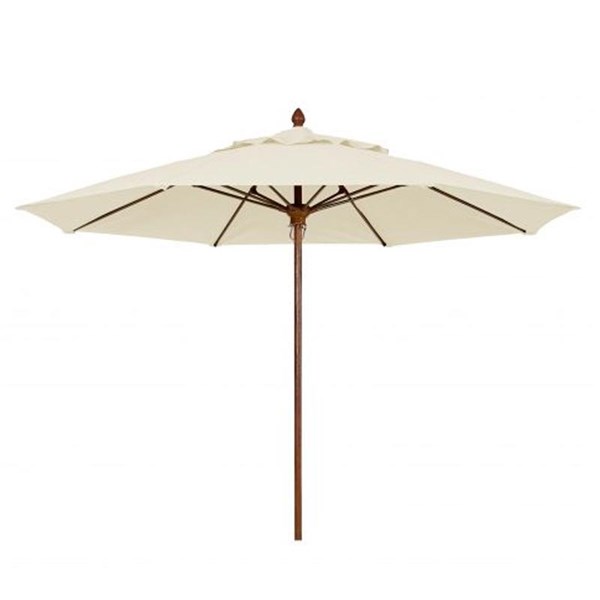 11 Ft. Octagonal Market Umbrella -Bridgewater Style - FiberTeak Pole - Marine Grade Fabric