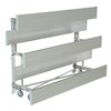  21 Ft. Tip And Roll 3 Row Bleachers - All Aluminum - Portable